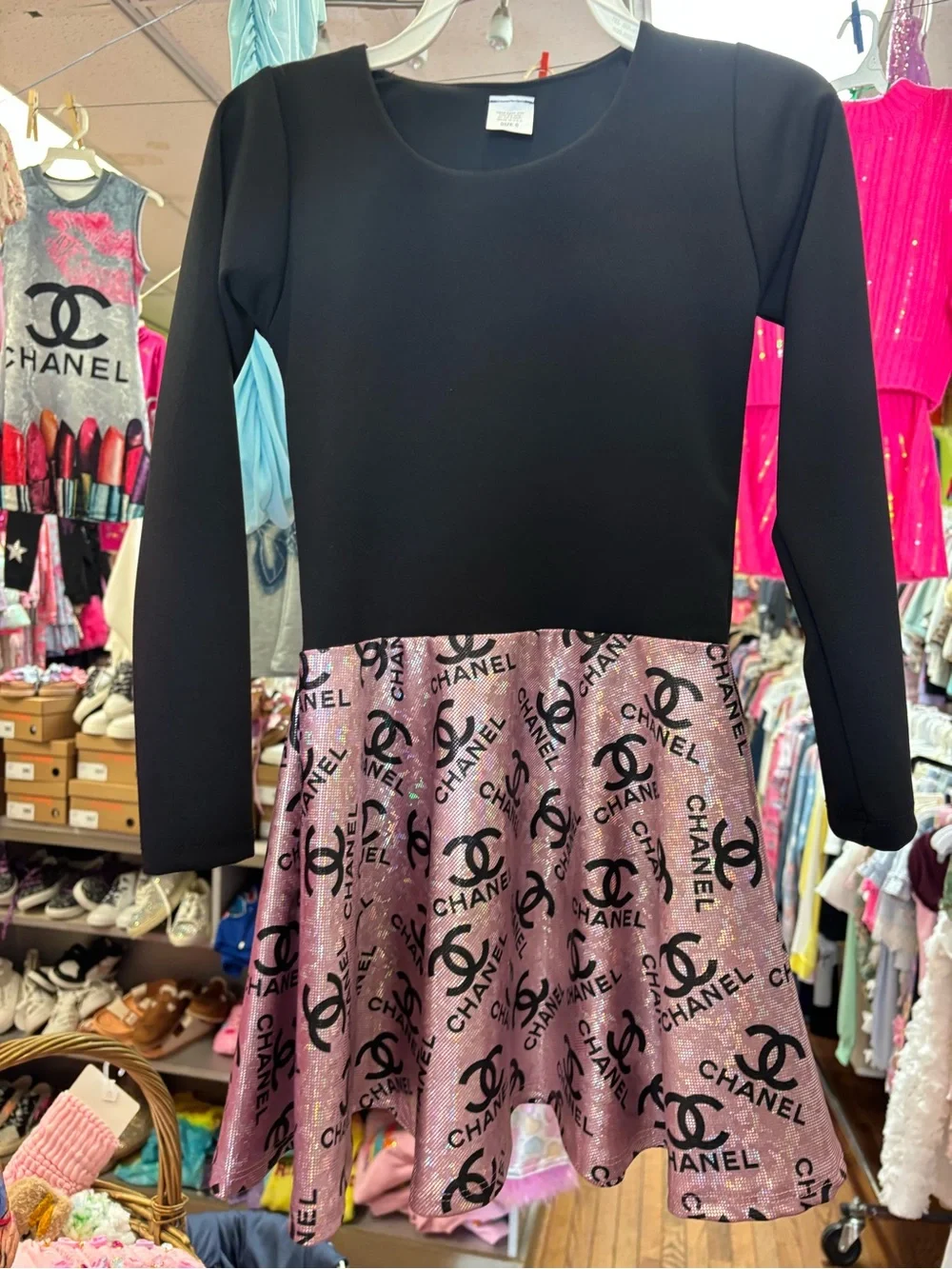 Bella And Canvas Chanel Print Size 8